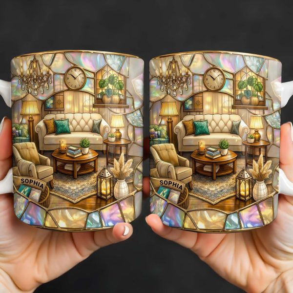 Welcome To Your Cozy Corner Featuring Interior Design Elements - Personalized Custom Coffee Mug - JBS130_MG Welcome To Your Cozy Corner Featuring Interior Design Elements - Personalized Custom Coffee Mug - JBS130_MG