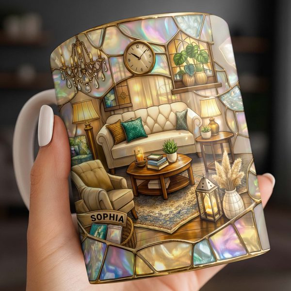 Welcome To Your Cozy Corner Featuring Interior Design Elements - Personalized Custom Coffee Mug - JBS130_MG Welcome To Your Cozy Corner Featuring Interior Design Elements - Personalized Custom Coffee Mug - JBS130_MG