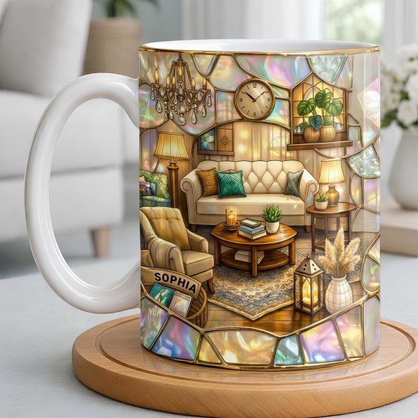 Welcome To Your Cozy Corner Featuring Interior Design Elements - Personalized Custom Coffee Mug - JBS130_MG Welcome To Your Cozy Corner Featuring Interior Design Elements - Personalized Custom Coffee Mug - JBS130_MG