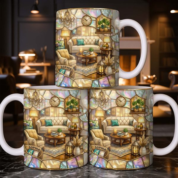 Welcome To Your Cozy Corner Featuring Interior Design Elements - Personalized Custom Coffee Mug - JBS130_MG Welcome To Your Cozy Corner Featuring Interior Design Elements - Personalized Custom Coffee Mug - JBS130_MG