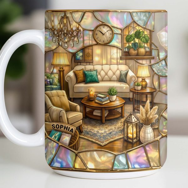Welcome To Your Cozy Corner Featuring Interior Design Elements - Personalized Custom Coffee Mug - JBS130_MG Welcome To Your Cozy Corner Featuring Interior Design Elements - Personalized Custom Coffee Mug - JBS130_MG