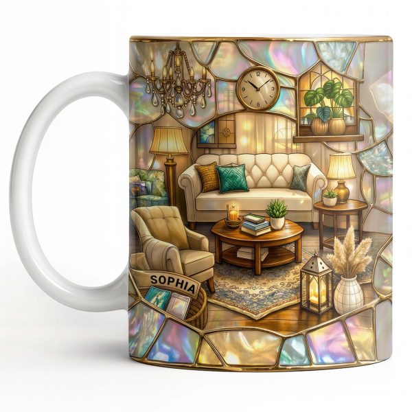 Welcome To Your Cozy Corner Featuring Interior Design Elements - Personalized Custom Coffee Mug - JBS130_MG Welcome To Your Cozy Corner Featuring Interior Design Elements - Personalized Custom Coffee Mug - JBS130_MG
