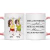We'll Be Friends Until We're Old And Senile Funny Cartoon Besties Personalized Mug We'll Be Friends Until We're Old And Senile Funny Cartoon Besties Personalized Mug