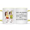 We'll Be Friends Until We're Old And Senile Funny Cartoon Besties Personalized Mug We'll Be Friends Until We're Old And Senile Funny Cartoon Besties Personalized Mug