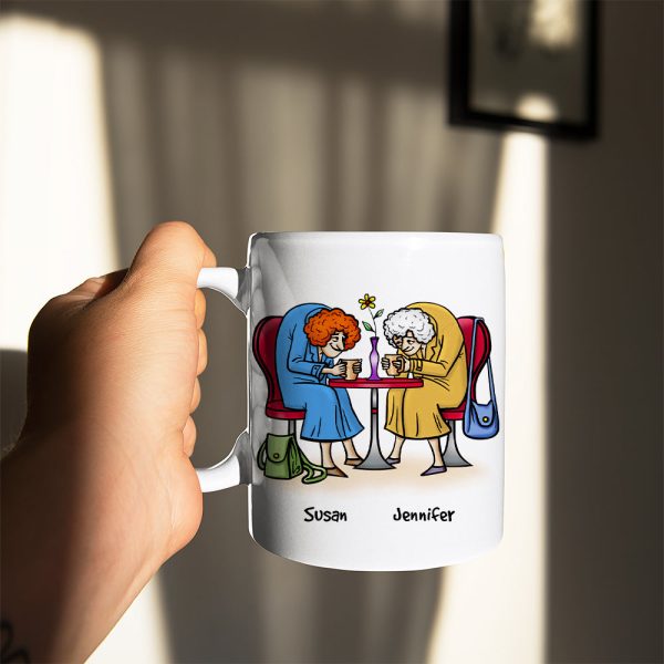 We'll Be Friends Until We're Old And Senile, Personalized Old Besties Mug We'll Be Friends Until We're Old And Senile, Personalized Old Besties Mug