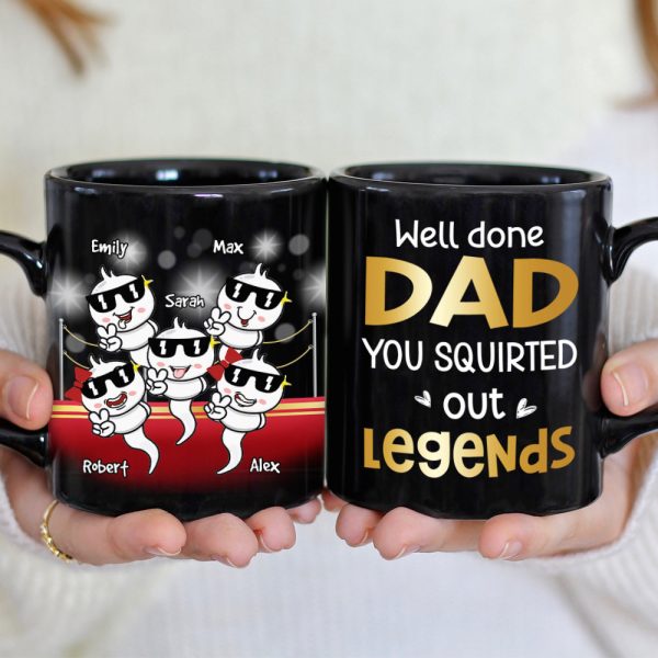 Well Done Dad, Gift For Dad, Personalized Mug, Funny Sperm Mug, Father's Day Gift Well Done Dad, Gift For Dad, Personalized Mug, Funny Sperm Mug, Father's Day Gift