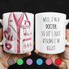 Well, I'm a Doctor So Let's Just Assume I'm Right, Doctor's Lab Coat and Medical Tools - Personalized Custom Coffee Mug - DOC008_MG Well, I'm a Doctor So Let's Just Assume I'm Right, Doctor's Lab Coat and Medical Tools - Personalized Custom Coffee Mug - DOC008_MG