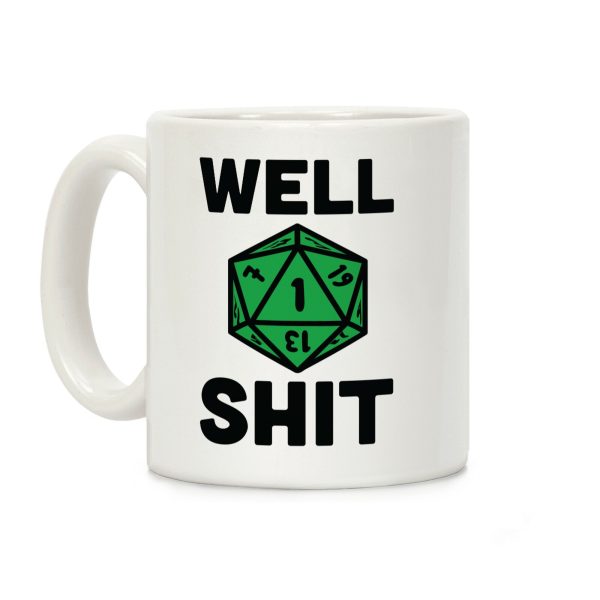 Well Shit Crit Fail Coffee Mug Well Shit Crit Fail Coffee Mug