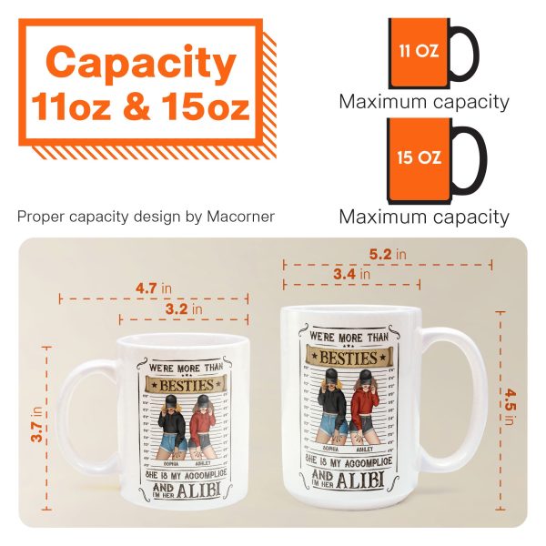 We're Accomplice & Alibi - Personalized Mug We're Accomplice & Alibi - Personalized Mug