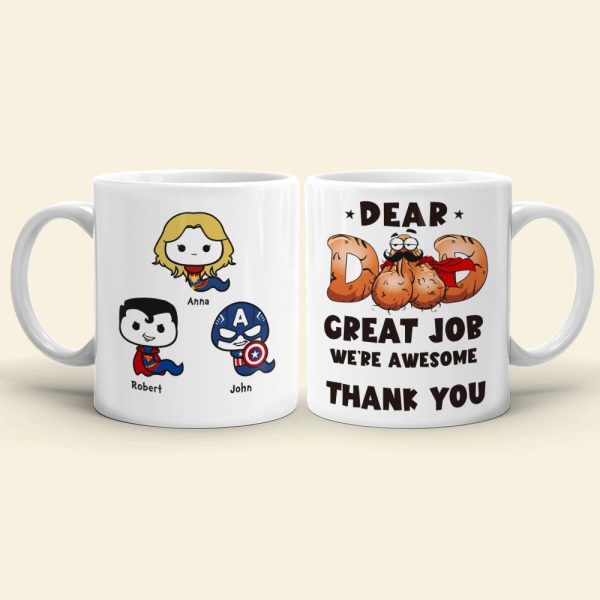 We're Awesome Sperm Dad Gift Mug 01QHLI060523TM White Mug We're Awesome Sperm Dad Gift Mug 01QHLI060523TM White Mug