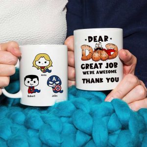We're Awesome Sperm Dad Gift Mug 01QHLI060523TM White Mug