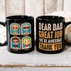 We're Awesome Thank You, Dear Dad Personalized Black Mug Gift 02QHDT190523HH We're Awesome Thank You, Dear Dad Personalized Black Mug Gift 02QHDT190523HH