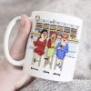 We're Besties, Best Friend Bar Girl Chilling White Mug We're Besties, Best Friend Bar Girl Chilling White Mug