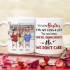 We're Besties, Best Friend Bar Girl Chilling White Mug We're Besties, Best Friend Bar Girl Chilling White Mug