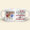 We're Besties, Best Friend Bar Girl Chilling White Mug We're Besties, Best Friend Bar Girl Chilling White Mug