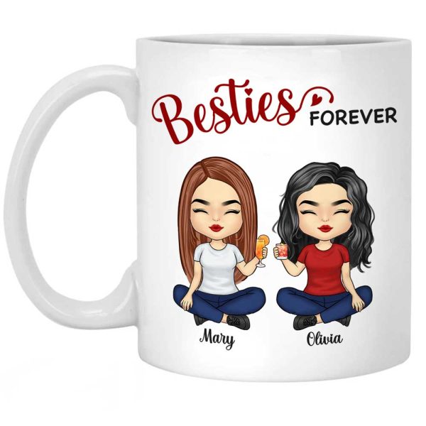 We're Besties Forever - Bestie Personalized Custom Mug - Gift For Best Friends, BFF, Sisters We're Besties Forever - Bestie Personalized Custom Mug - Gift For Best Friends, BFF, Sisters