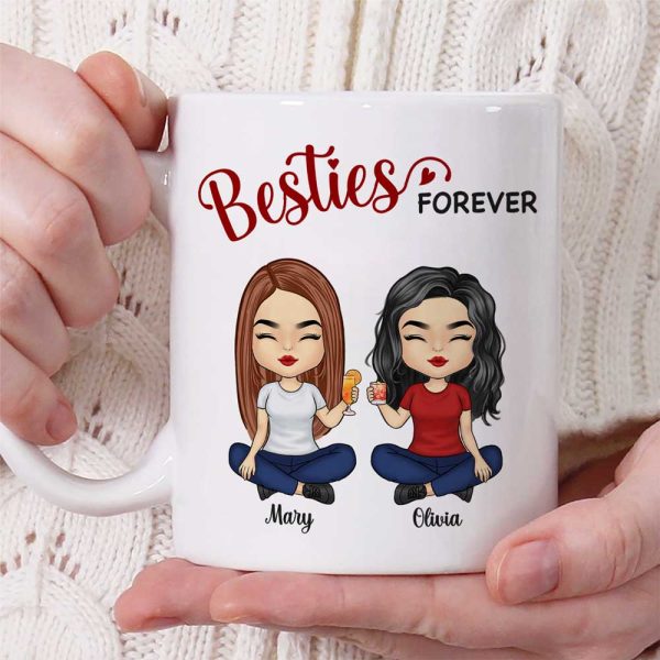 We're Besties Forever - Bestie Personalized Custom Mug - Gift For Best Friends, BFF, Sisters We're Besties Forever - Bestie Personalized Custom Mug - Gift For Best Friends, BFF, Sisters