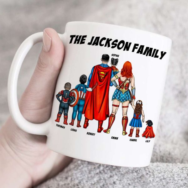 We're Not Just A Family We're A Team Personalized White Mug We're Not Just A Family We're A Team Personalized White Mug