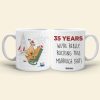 We're Really Rocking This Marriage Shit Personalized Funny Old Couple Mug, Gift For Couple We're Really Rocking This Marriage Shit Personalized Funny Old Couple Mug, Gift For Couple