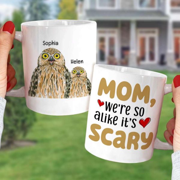 We're so alike, Personalized Coffee Mug, Sitting With Mom Coffee Mug, Mother's Day, Birthday Gift For Mom We're so alike, Personalized Coffee Mug, Sitting With Mom Coffee Mug, Mother's Day, Birthday Gift For Mom