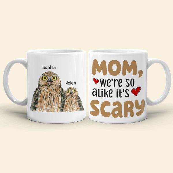 We're so alike, Personalized Coffee Mug, Sitting With Mom Coffee Mug, Mother's Day, Birthday Gift For Mom We're so alike, Personalized Coffee Mug, Sitting With Mom Coffee Mug, Mother's Day, Birthday Gift For Mom