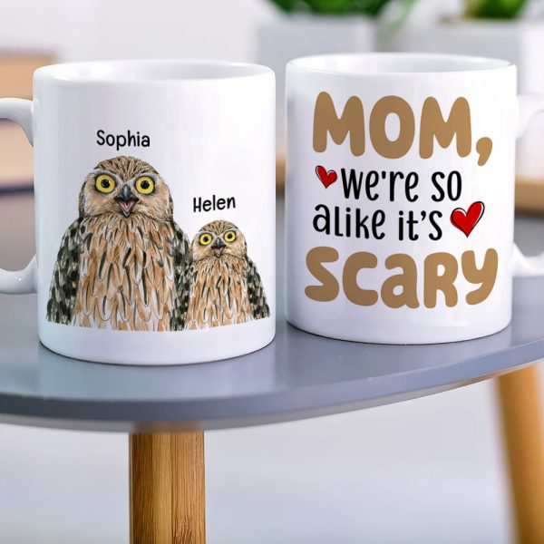 We're so alike, Personalized Coffee Mug, Sitting With Mom Coffee Mug, Mother's Day, Birthday Gift For Mom We're so alike, Personalized Coffee Mug, Sitting With Mom Coffee Mug, Mother's Day, Birthday Gift For Mom