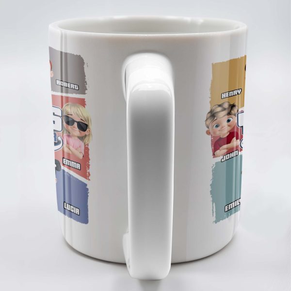 We're Yours No Returns Or Refunds, Customizable Cartoon Children - Personalized Custom Coffee Mug - DAD226_MG We're Yours No Returns Or Refunds, Customizable Cartoon Children - Personalized Custom Coffee Mug - DAD226_MG