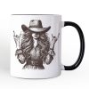 Western Cowgirl Rocker Personalized Mug, Country Rodeo Style Gift with Custom Name Western Cowgirl Rocker Personalized Mug, Country Rodeo Style Gift with Custom Name