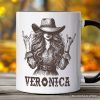Western Cowgirl Rocker Personalized Mug, Country Rodeo Style Gift with Custom Name Western Cowgirl Rocker Personalized Mug, Country Rodeo Style Gift with Custom Name