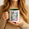 Western Floral Cow Skull Personalized Mug, Boho Cowgirl Wildflower Cactus Gift with Custom Name Western Floral Cow Skull Personalized Mug, Boho Cowgirl Wildflower Cactus Gift with Custom Name