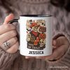 Western Halloween Skeleton Personalized Mug, Haunted Motel Trick or Treat Gift with Custom Name Western Halloween Skeleton Personalized Mug, Haunted Motel Trick or Treat Gift with Custom Name