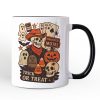 Western Halloween Skeleton Personalized Mug, Haunted Motel Trick or Treat Gift with Custom Name Western Halloween Skeleton Personalized Mug, Haunted Motel Trick or Treat Gift with Custom Name