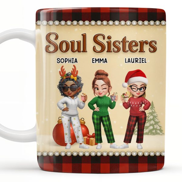 We've Been Friends For So Long, Holly Berries, Plaid Mug - Personalized Custom Coffee Mug - BST368_MG We've Been Friends For So Long, Holly Berries, Plaid Mug - Personalized Custom Coffee Mug - BST368_MG