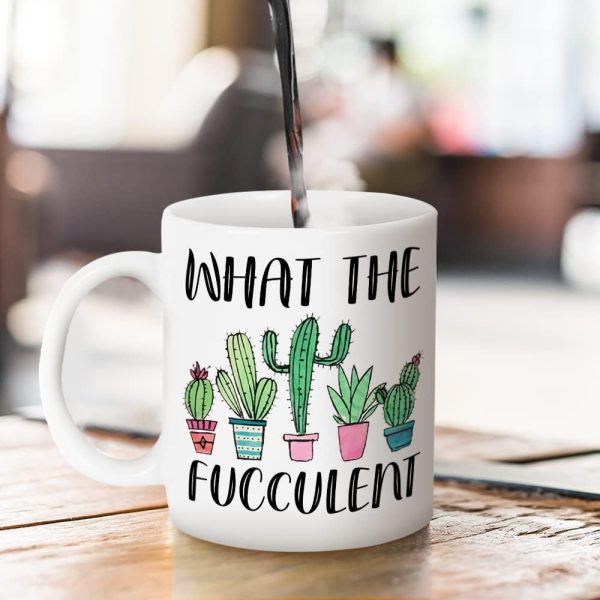What the Fucculent Coffee Mug Funny Succulent Plant Lover Gift for Plant Lady Gardener What the Fucculent Coffee Mug Funny Succulent Plant Lover Gift for Plant Lady Gardener