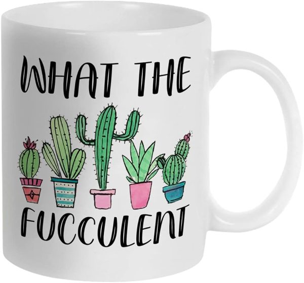 What the Fucculent Coffee Mug Funny Succulent Plant Lover Gift for Plant Lady Gardener What the Fucculent Coffee Mug Funny Succulent Plant Lover Gift for Plant Lady Gardener