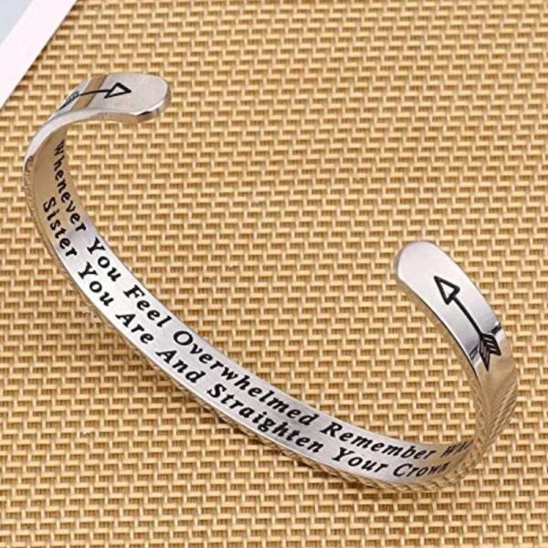 Whenever You Feel Overwhelmed Remember Whose Straighten Your Crown Bracelet Whenever You Feel Overwhelmed Remember Whose Straighten Your Crown Bracelet