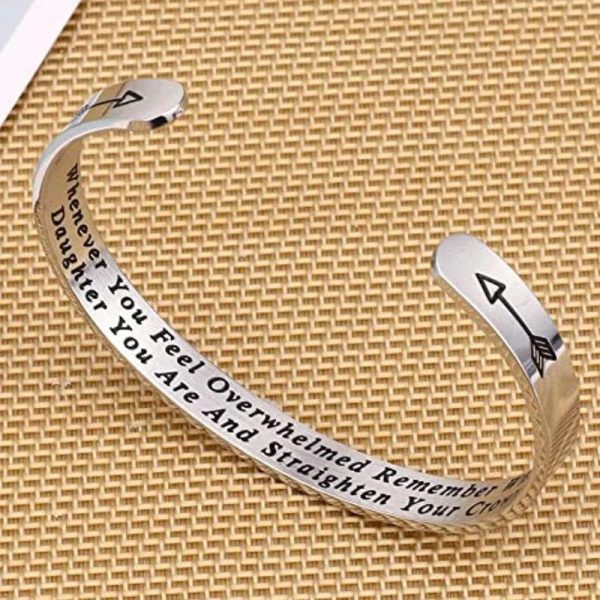 Whenever You Feel Overwhelmed Remember Whose Straighten Your Crown Bracelet Whenever You Feel Overwhelmed Remember Whose Straighten Your Crown Bracelet