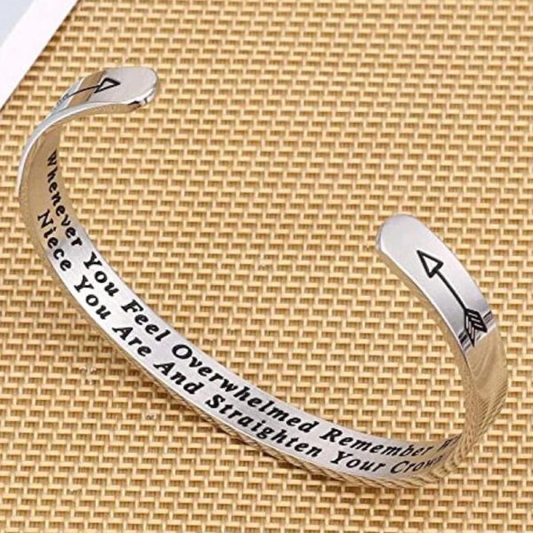 Whenever You Feel Overwhelmed Remember Whose Straighten Your Crown Bracelet Whenever You Feel Overwhelmed Remember Whose Straighten Your Crown Bracelet