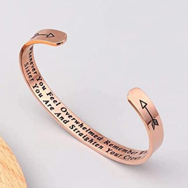 Whenever You Feel Overwhelmed Remember Whose Straighten Your Crown Bracelet Whenever You Feel Overwhelmed Remember Whose Straighten Your Crown Bracelet