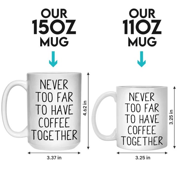 Whether Near Or Far, We Can Always Have A Drink Together - Bestie Personalized Custom Mug - Christmas Gift For Best Friends, BFF, Sisters Whether Near Or Far, We Can Always Have A Drink Together - Bestie Personalized Custom Mug - Christmas Gift For Best Friends, BFF, Sisters