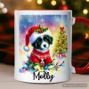 Whimsical Border Collie Puppy Personalized Mug, Adorable Holiday Gift with Custom Name Whimsical Border Collie Puppy Personalized Mug, Adorable Holiday Gift with Custom Name