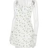 White Bustier Floral Print Mini Dress White Bustier Floral Print Mini Dress