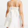 White Cami Bow Mini Dress