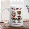 White Ceramic Mug with Heartwarming Mom and Son Design, Perfect Gift Choice White Ceramic Mug with Heartwarming Mom and Son Design, Perfect Gift Choice