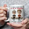 White Ceramic Mug with "I Would Choose You to Be My Granddaughter" Design, High Clarity, Heartwarming Gift