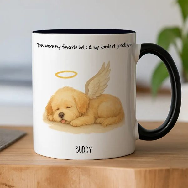 White Ceramic Pet Memorial Mug Personalized Sympathy Gift White Ceramic Pet Memorial Mug Personalized Sympathy Gift