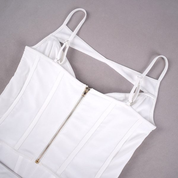 White Corset Cut Out Top And Maxi Skirt Set