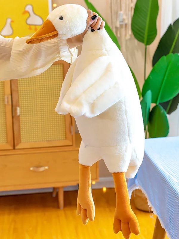 White Goose Plush Pillow Soft Stuffed Animal Toy for Kids White Goose Plush Pillow Soft Stuffed Animal Toy for Kids