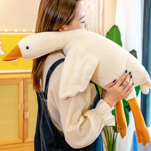 White Goose Plush Pillow Soft Stuffed Animal Toy for Kids White Goose Plush Pillow Soft Stuffed Animal Toy for Kids