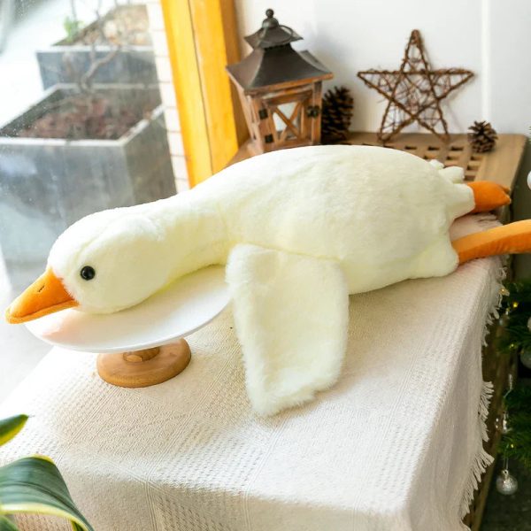 White Goose Plush Pillow Soft Stuffed Animal Toy for Kids White Goose Plush Pillow Soft Stuffed Animal Toy for Kids